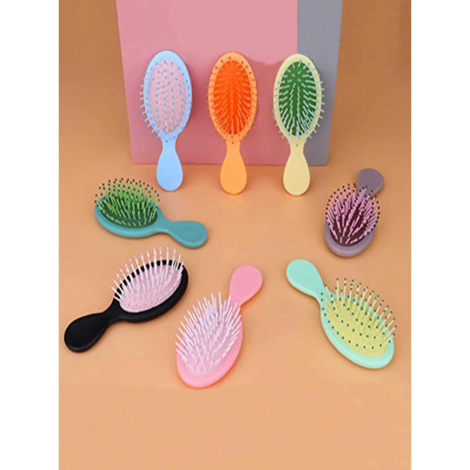 

5 Pieces Mini Wet Hair Brush, Travel Detangling Brush, For Most Hair Types, With Ease Knots Without Tears Or Breakage, Multicolor