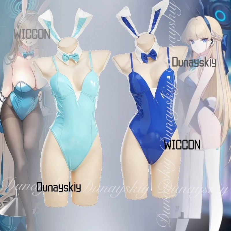 

Blue Archive Asuma Ichinose Kawaii Sexy Women Cosplay Dark Blue Bunny Jumpsuit Swimwear Cool Kawaii Jirai Kei Party Halloween