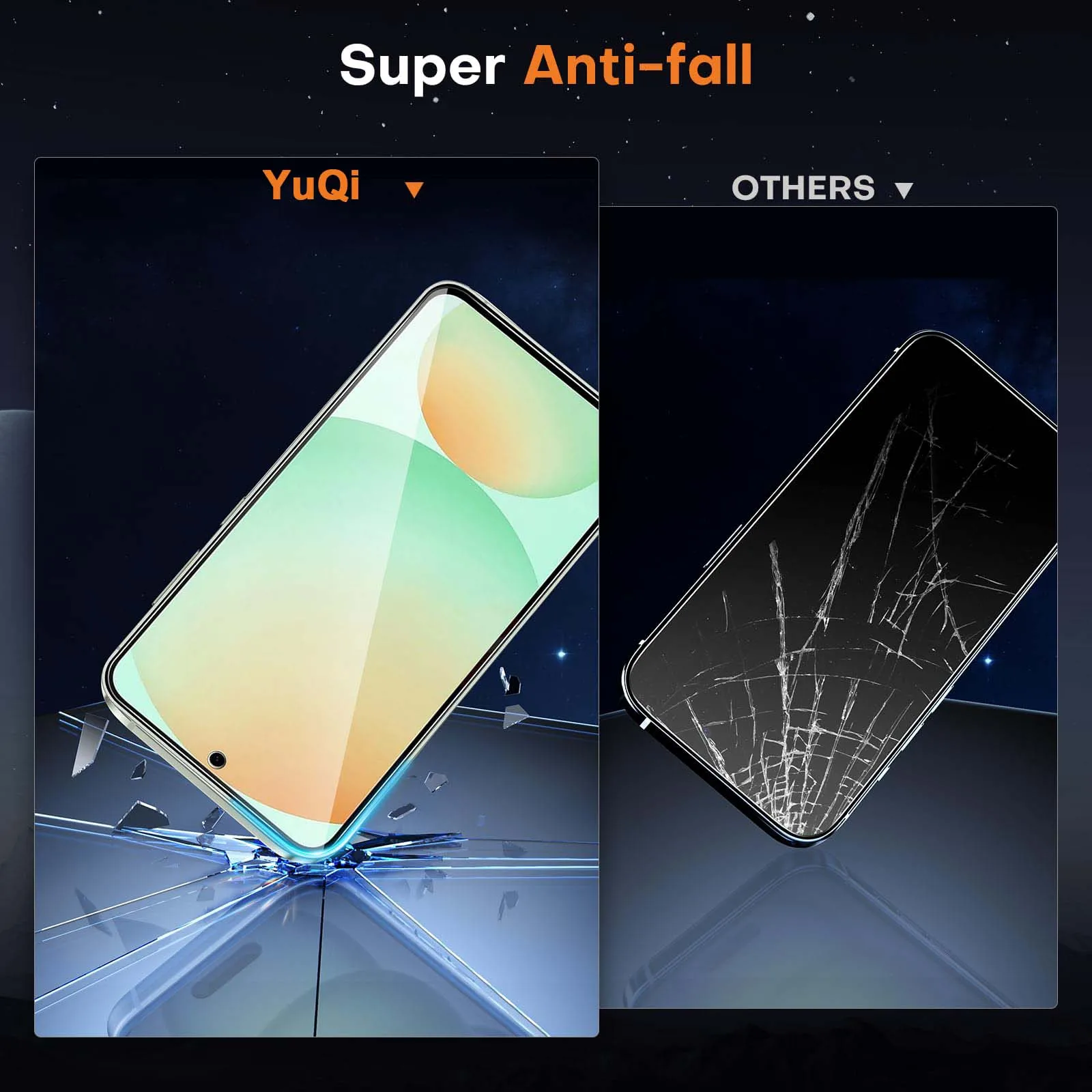Displayschutzfolie für Galaxy S24 FE Samsung 6,7 Zoll Gehärtetes Glas Kristallklar HD 9H Transparent Kratzfest Hüllenfreundlich Hochwertiges Aluminium – Detail 8