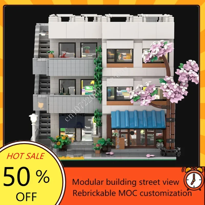 3711PCS de Moderne Modulaire MOC Creatieve street view Model Aangepaste Puzzel Architectuur DIY Onderwijs Assemblage Model Speelgoed Geschenken