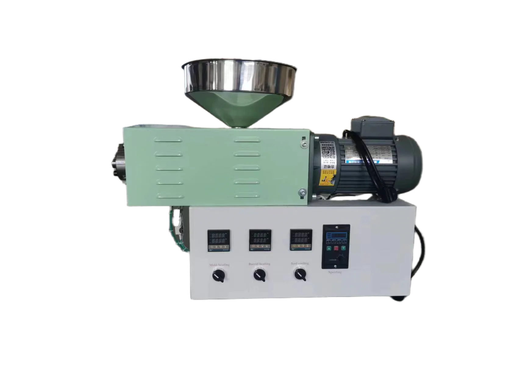 SJ30 Mini Extruder Conical Twin Screw Desktop Plastic Extrusion 3KG/hour 300℃ for 3D Printing