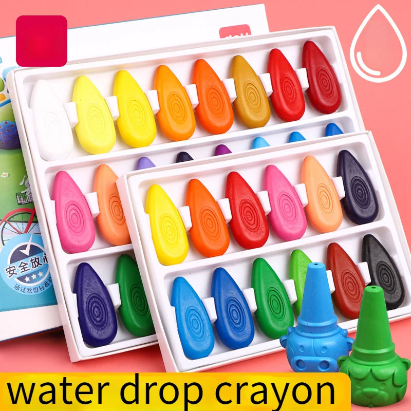 

6/12/24/36/48 цветов креативный каплевидный карандаш детская моющаяся палочка для масляной живописи набор кистей для граффити