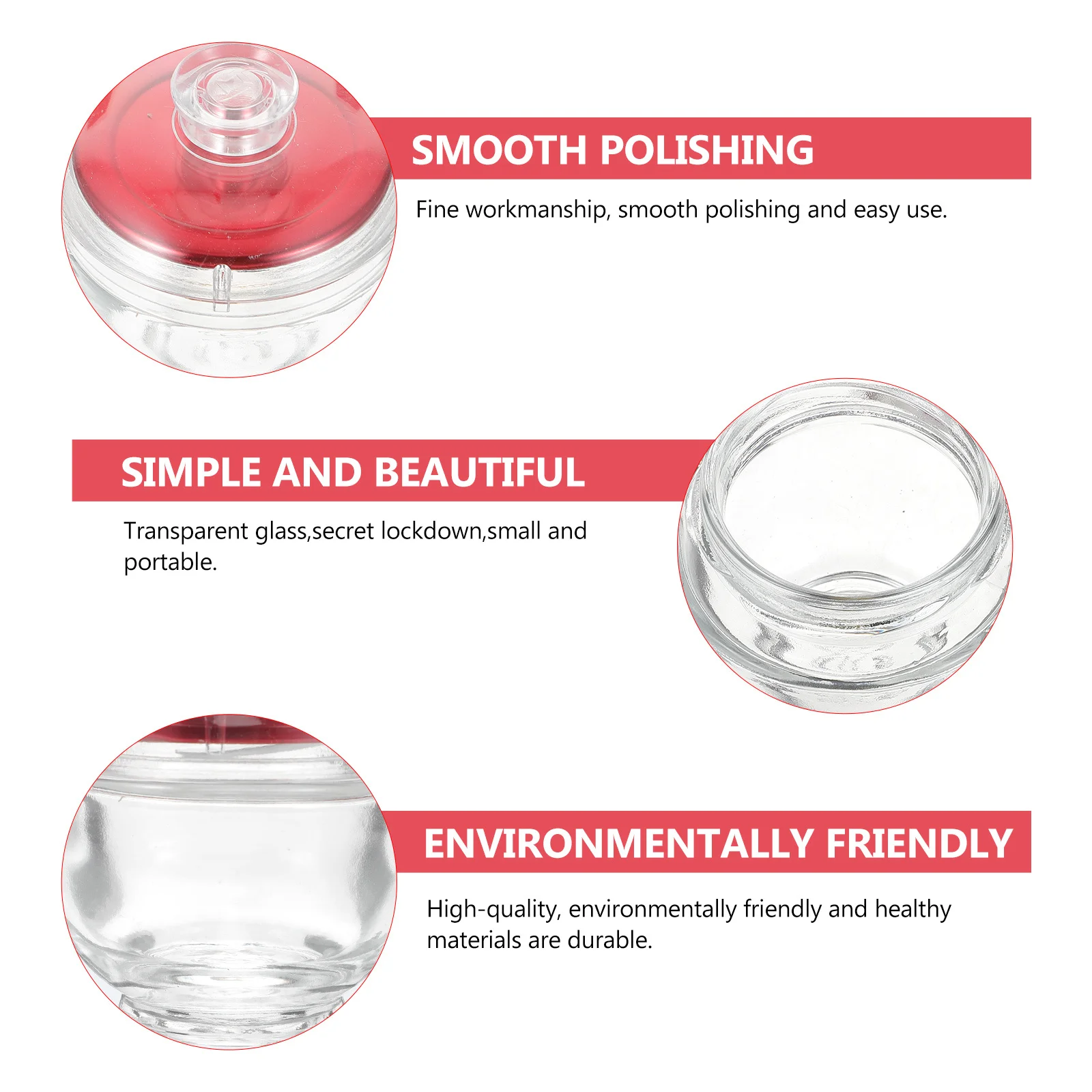 

4Pcs Sealed Glass Cubilose Containers Airtight Storage Jars with Lids for Food Fresh Keeping Glass Jar Food Storage Container