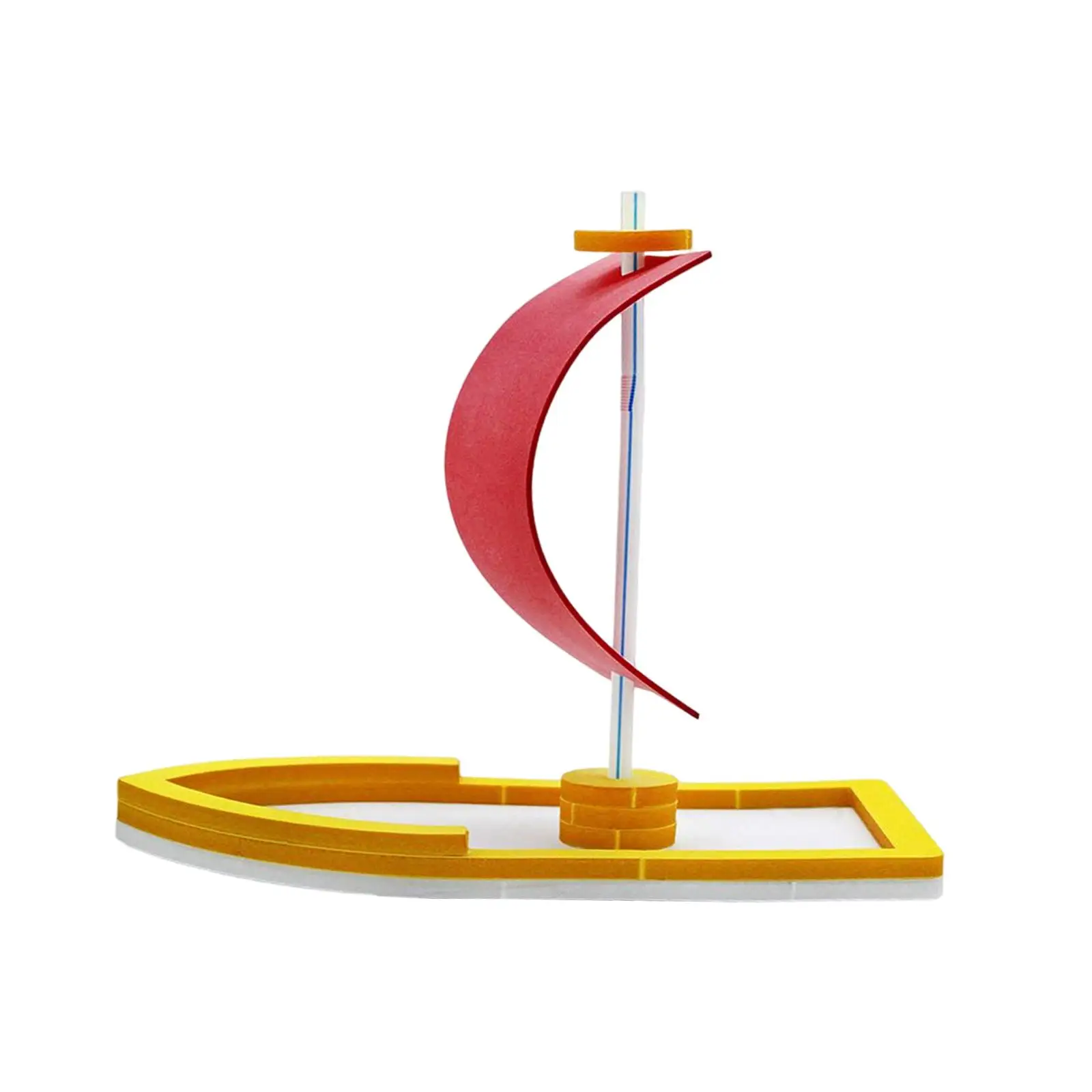 Creative 3D Sailing Ship Puzzle Building Toy Physical Science Practical Toy for Gift Science Study