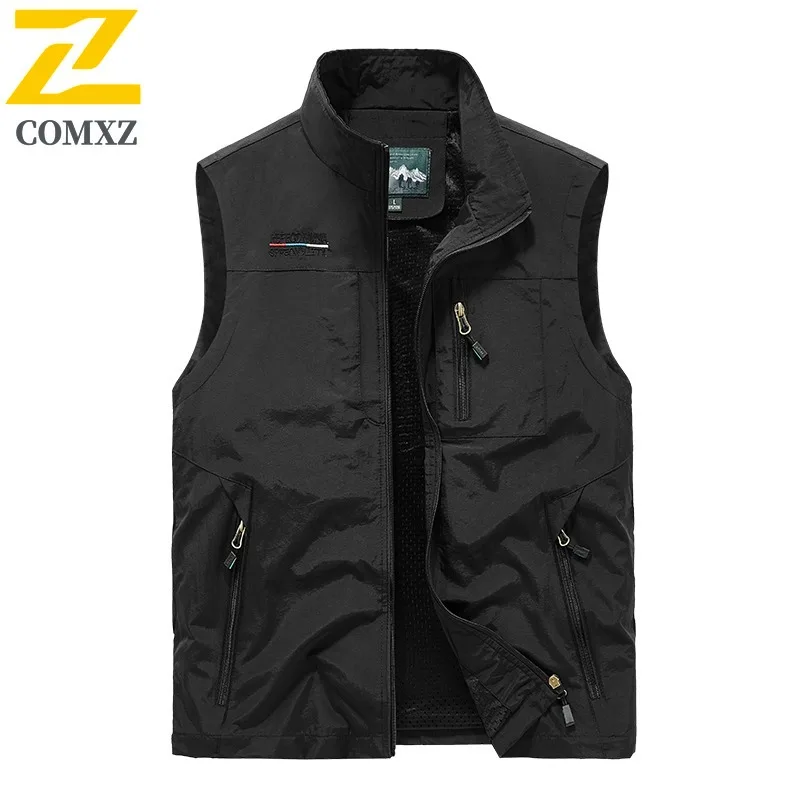 سترة رجالية 3 مواسم متعددة الوظائف فائدة تنفس مصور الصيد سترة بلا أكمام عادية مع للرياضة في الهواء الطلق #4