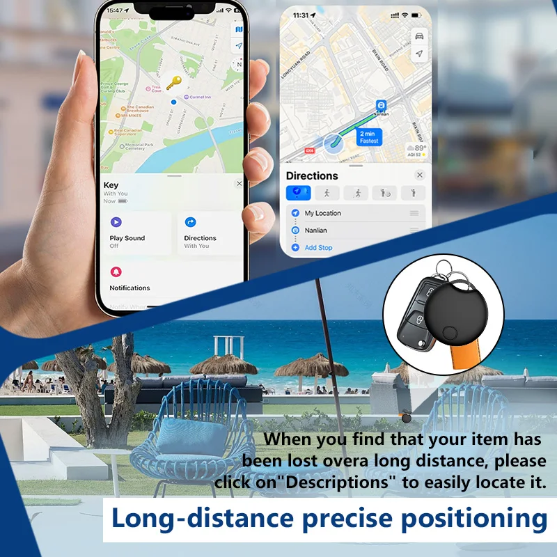 Vivilife Location Tracker العلامة الذكية لـ Apple Find My iOS Key Luggage Item Beyond Bluetooth Range Tracking Finder تحديد موقع الصوت #6