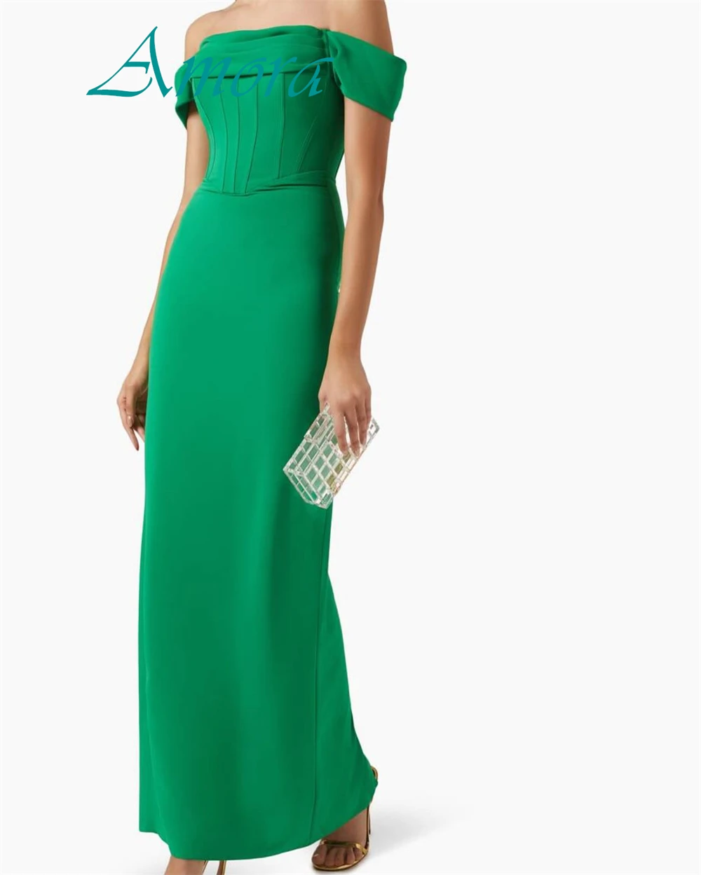 Robe de soirée en Satin, épaules dénudées, sans manches, personnalisée, exquise, de haute qualité, robes de bal délicates, ligne a