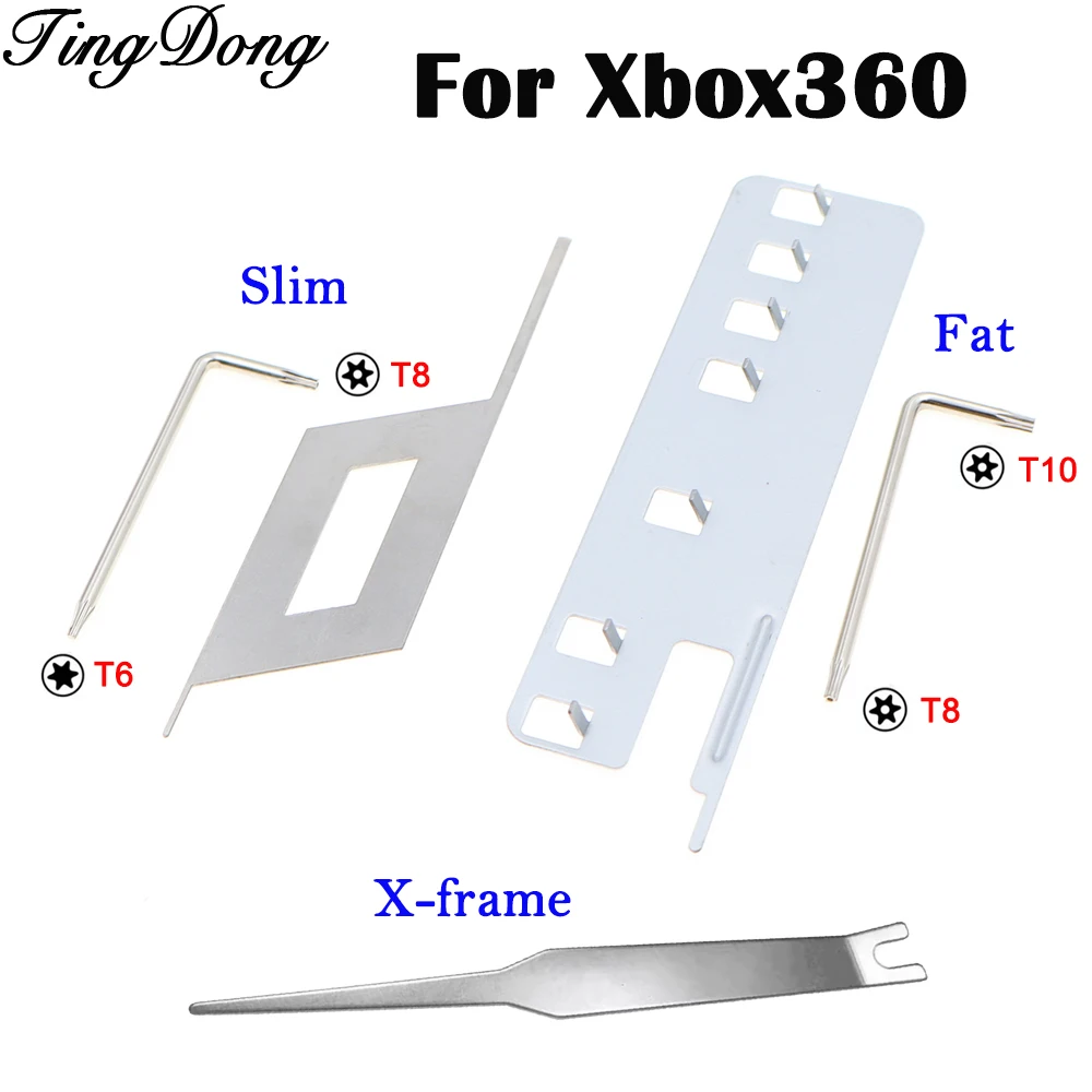 1 Set Xbox 360 Demontage- und Öffnungswerkzeug-Set, T8 Sicherheitsschraubendreher für Xbox360 Slim Fat Konsole & Controller Reparatur und Wartung