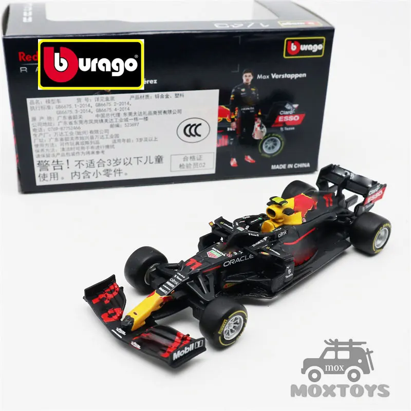 

Bburago 1:43 2021 F1 Formula Racing RB RB16B NO.11 Paper Box Diecast Model Car