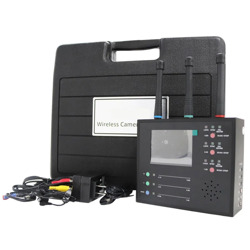 

Полнодиапазонный видеосканер Шпионский детектор Беспроводной компьютерный детектор обнаруживает скрытый с помощью сотового телефона