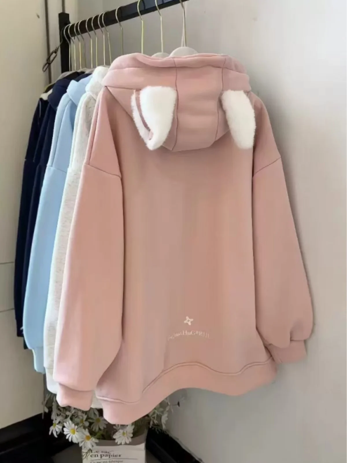 

Свободная женская толстовка на флисовой подкладке в корейском стиле, модная верхняя одежда для повседневной носки, трендовая новинка осенне-зимнего сезона, удлиненная модель для поездок на работу