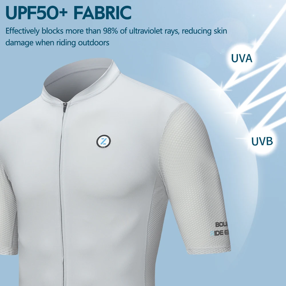 ZRSE Men Cycling Jersey Women Bicycle Clothing MTB Mountain Road Bike Clothes Wear Short Sleeve Maillot Shirt UPF 50+ Summer