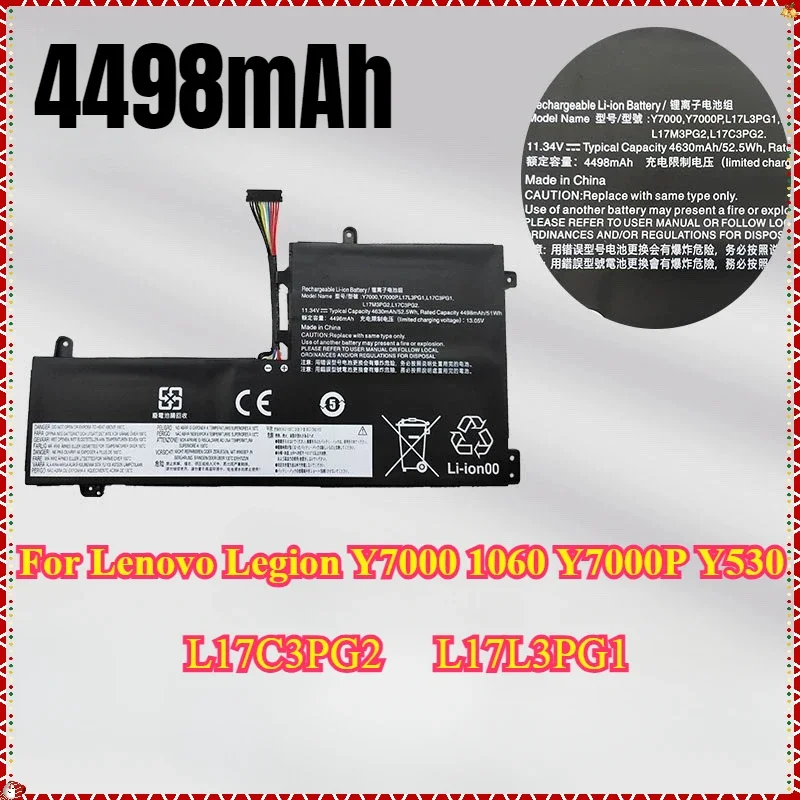 NEW L17C3PG2 L17L3PG1 Battery for Lenovo Legion Y7000 1060 Y7000P Y530 Y530-15ICH Y730 Y740-15ICH L17M3PG2 L17M3PG1