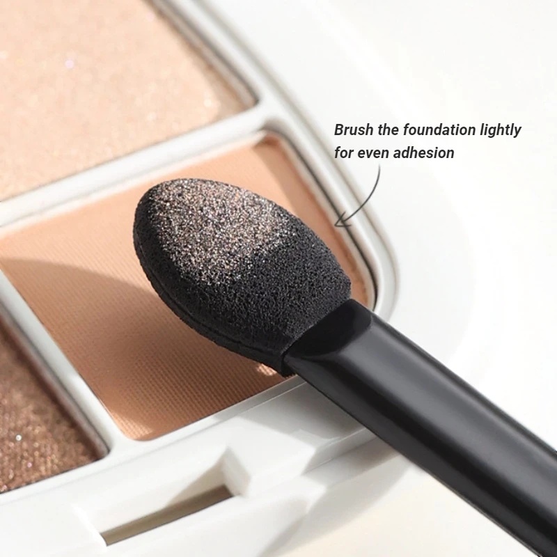 Spugna piccola per ombretto a doppia estremità per pennello correttore portatile per strumento di trucco per miscelazione degli occhi