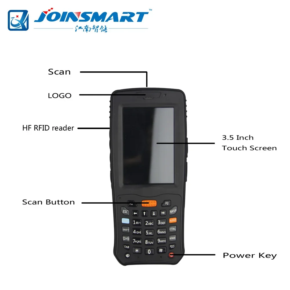 Smart handheld terminal PDA rfid/barcode -s/thermal printers rugged android PDAs