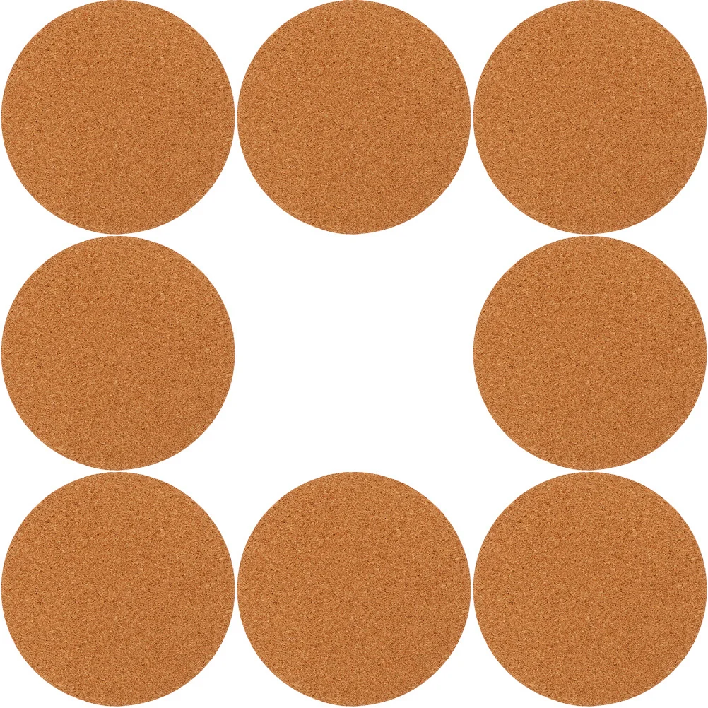 8 pçs cortiça plantas pote esteiras 10cm redondo natural plantador almofadas à prova dwaterproof água anti-deslizamento vaso de flores inferior coasters bandeja de plantas de jardim