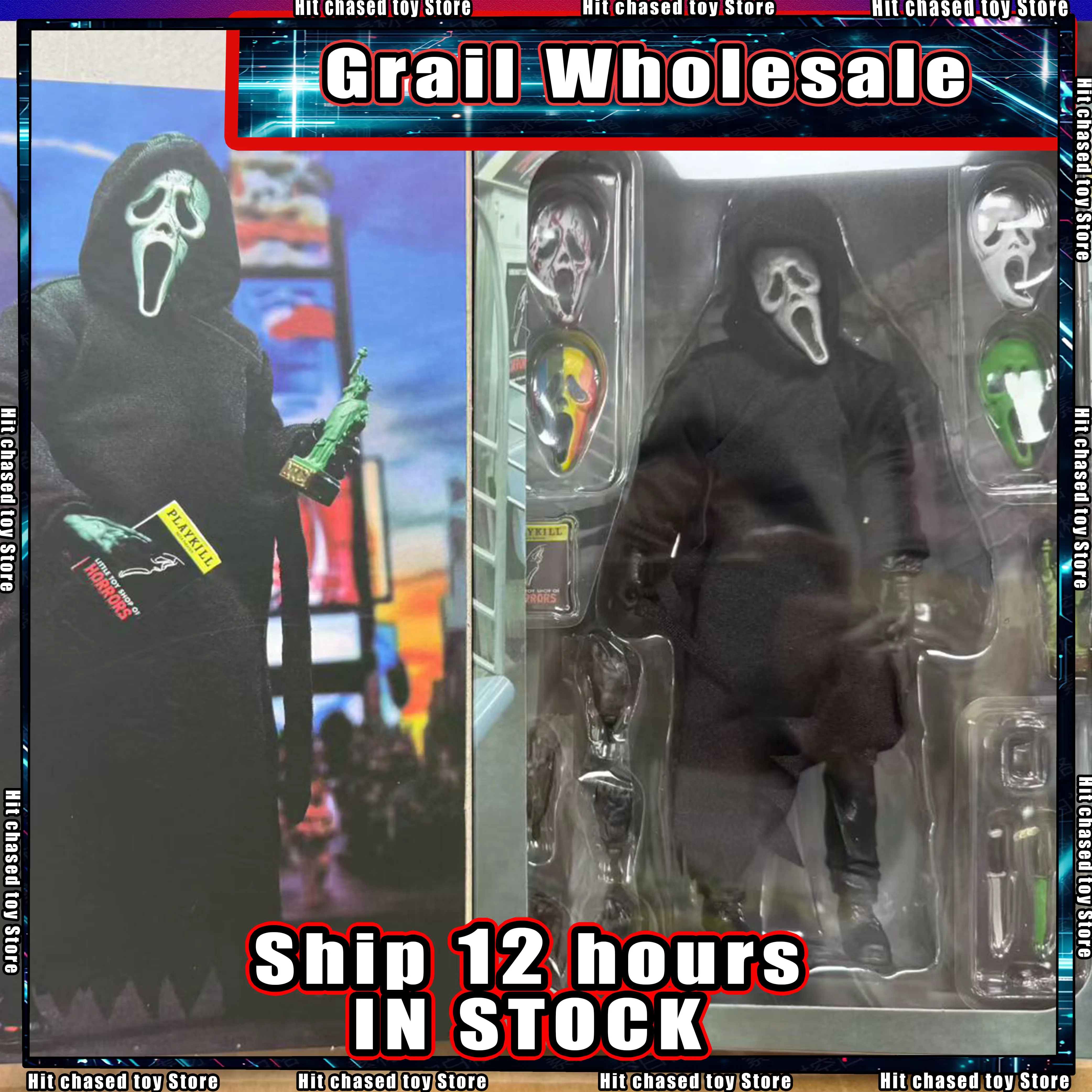 Nueva Figura de Acción Articulada KO NECA Scream Ghostface Killer, Edición Limitada 3, Juguete Coleccionable