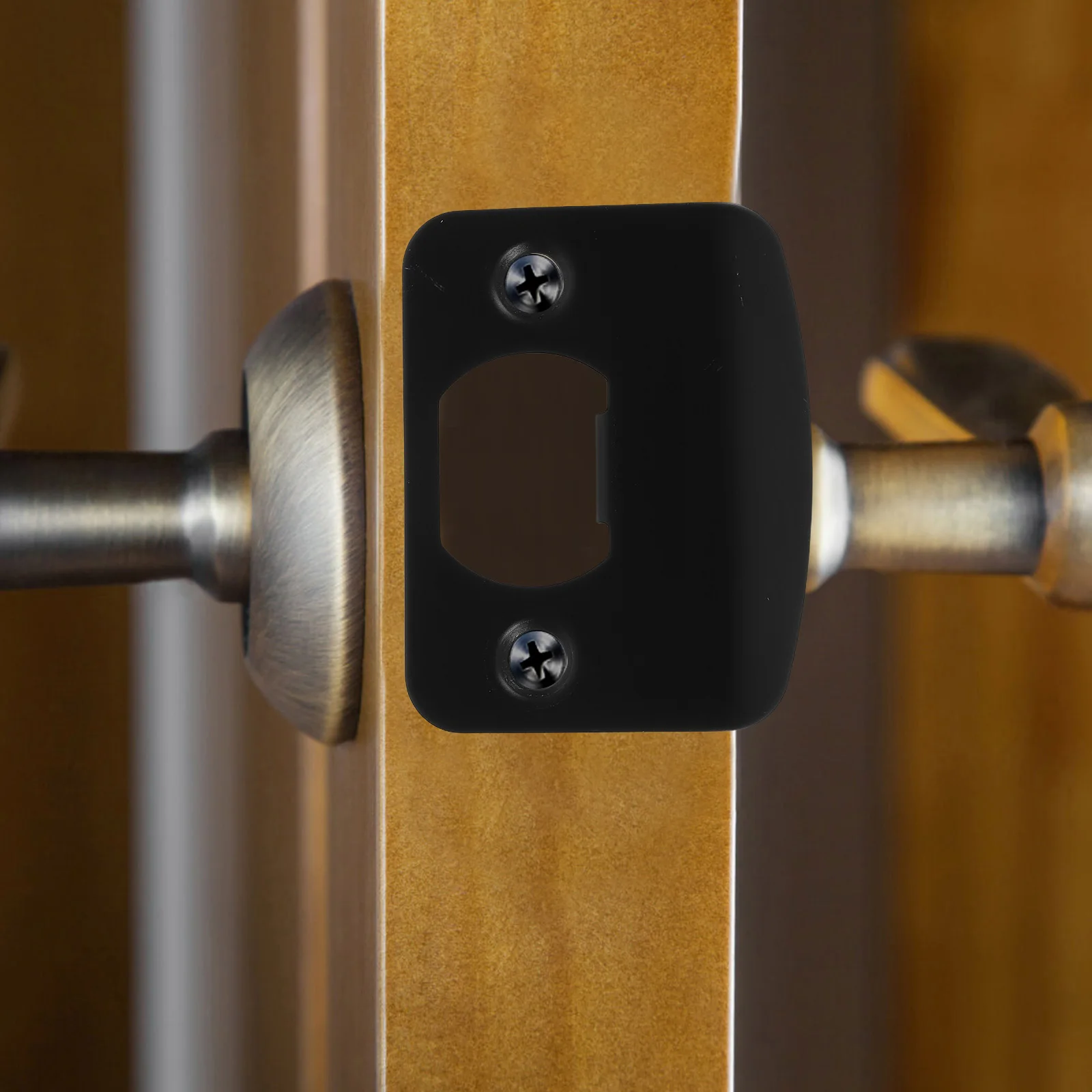 

Door Lock Accessories Hole Filler Plate Deadbolt Installation Knob Reinforcement Block Cover Latch