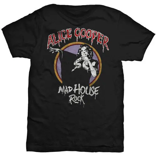 Футболка Alice Cooper с надписью «Mad House Rock»