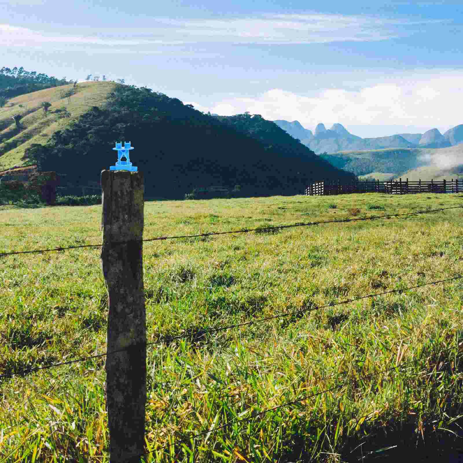 50 Pcs Fence Insulator Electric Part Insulators Portable Post Livestock Wire Kit Grid System Accessories DIY Chicken