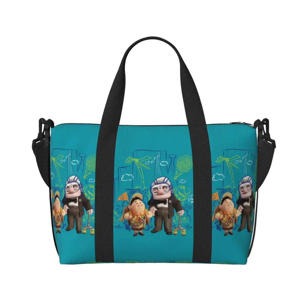 

Custom UP Beach Tote Bag Women Extra Large Gym Carry On Travel Shopping Bags