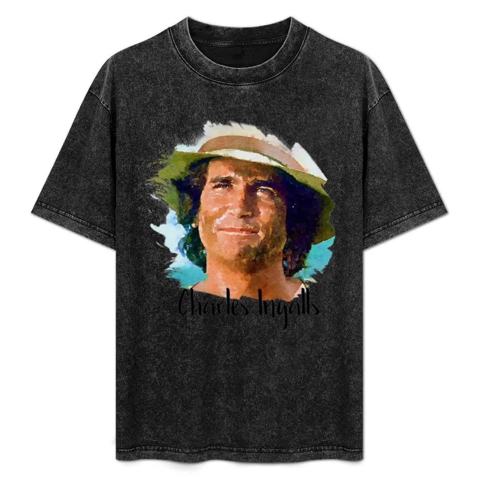 Charles Ingalls Little House on the Prairie T-Shirt anime boys animal print summer clothes mens clothes