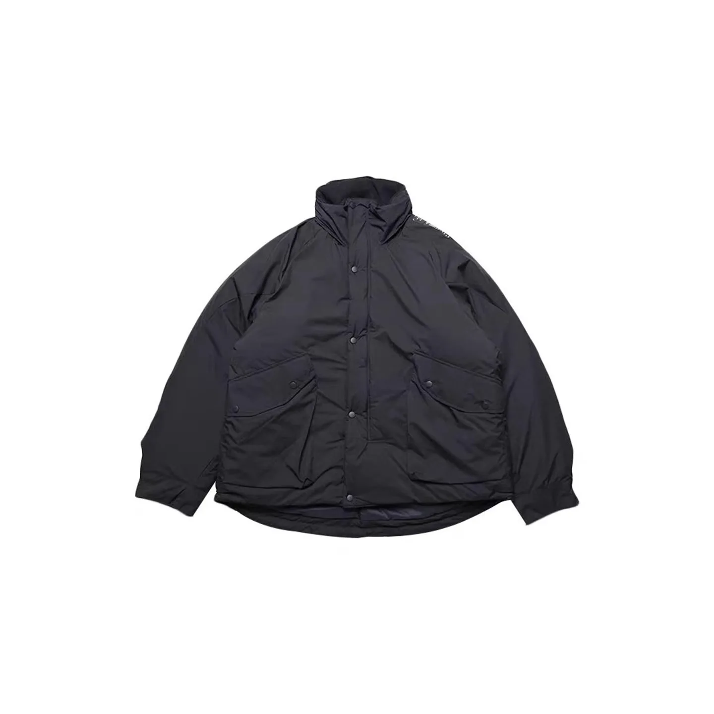 N. HOOLYWOOD Japanese Nylon Outdoor Warm Large Pocket Cotton Hidden Hat Stand Up Collar Clothing Cotton Coat