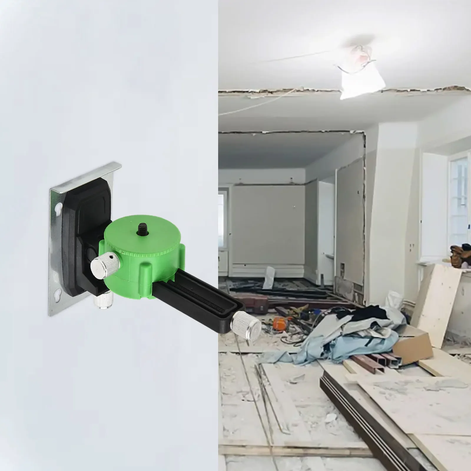 1 pçs suporte de parede de nível laser suporte de parede 160*100*60mm para níveis de laser 1/4 ''rosca pendurado suportes nível suporte de parede