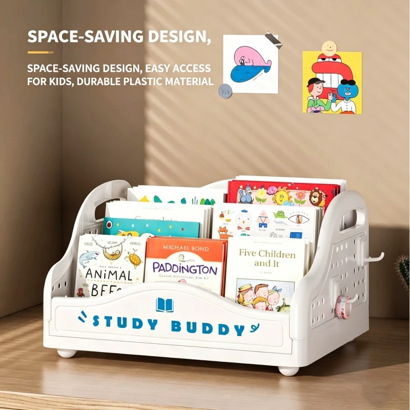 

New Kawaii desk, nano box, desktop book box, study, multi-layer compartment storage rack, office file basket