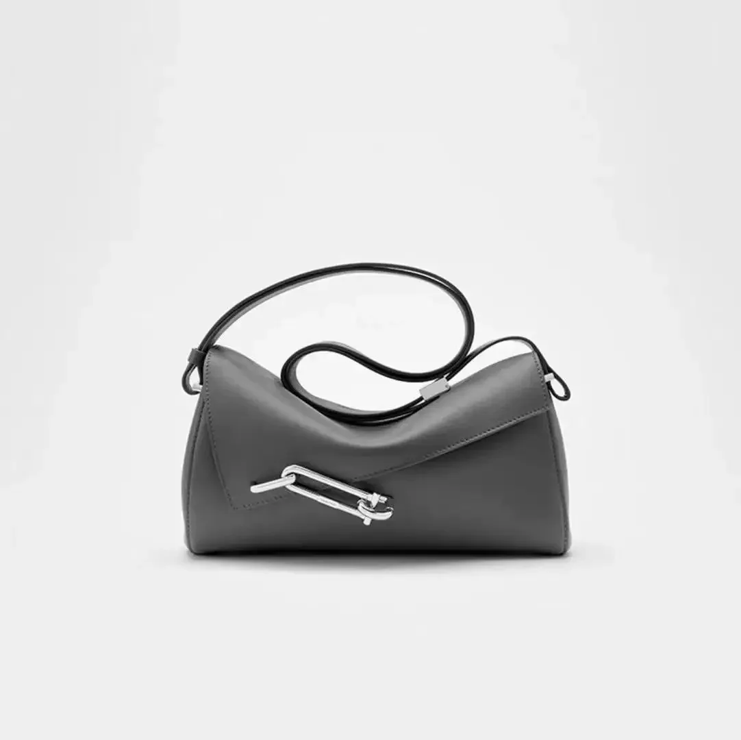 

Light Luxury Fashion Leather High-grade Metal Locking Clamshell Shoulder Women's Bag Casual Fashion Simple Portable Women's Bag