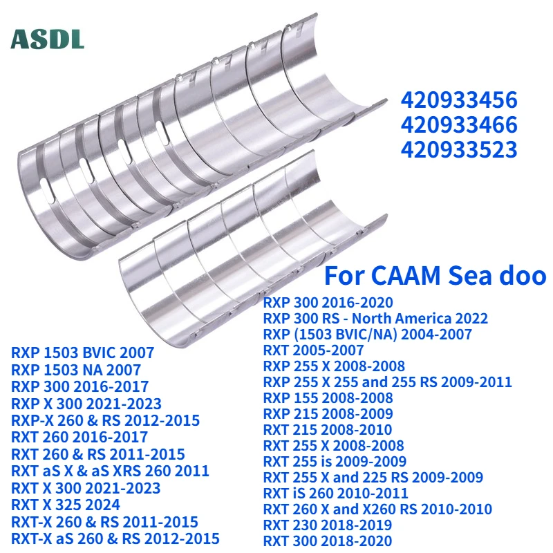 

Motorcycle 45mm Connecting Rod Crankshaft Bearing For CAAM Sea Doo RXP RXT 155 215 255 260 300 1503 RXP-X RXT-X 260 420933523