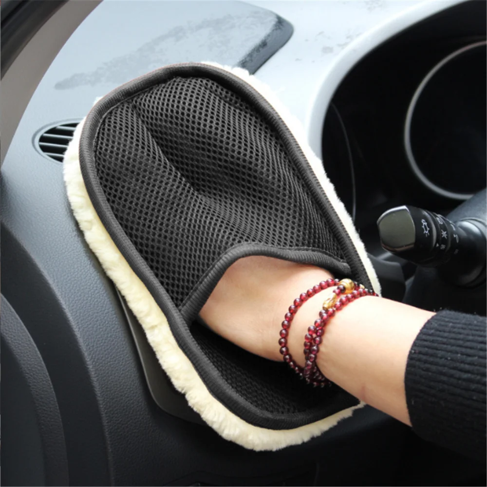 1pcs Car Washing Glove Cleaning brush for Alfa Romeo Giulia Stelvio MiTo Giulietta Tonale ALFA 4C Disco Volante Gloria