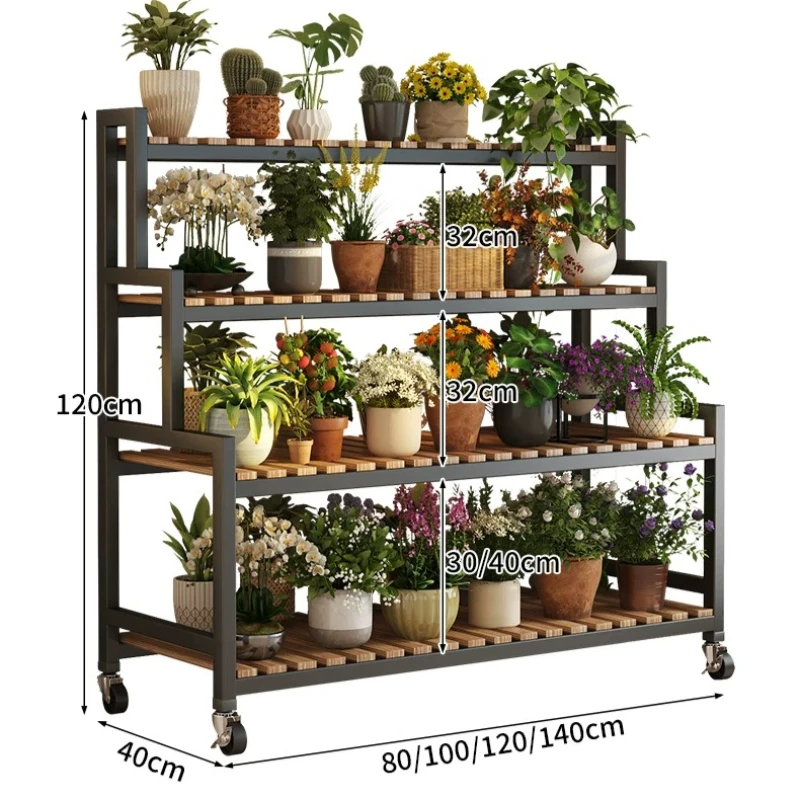 Corner Outdoor Storage Plant Shelf Flower Tomato Wood Tiered Plant Stand Ladder Front Porch Prateleira Balcony Furniture