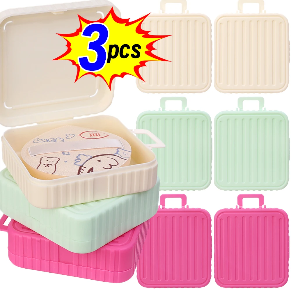 Powder Puff Storage Box Makeup Puffs Air Cushion Case Containers Portable Drying Waterproof Dustproof Storage Packing Box Tools