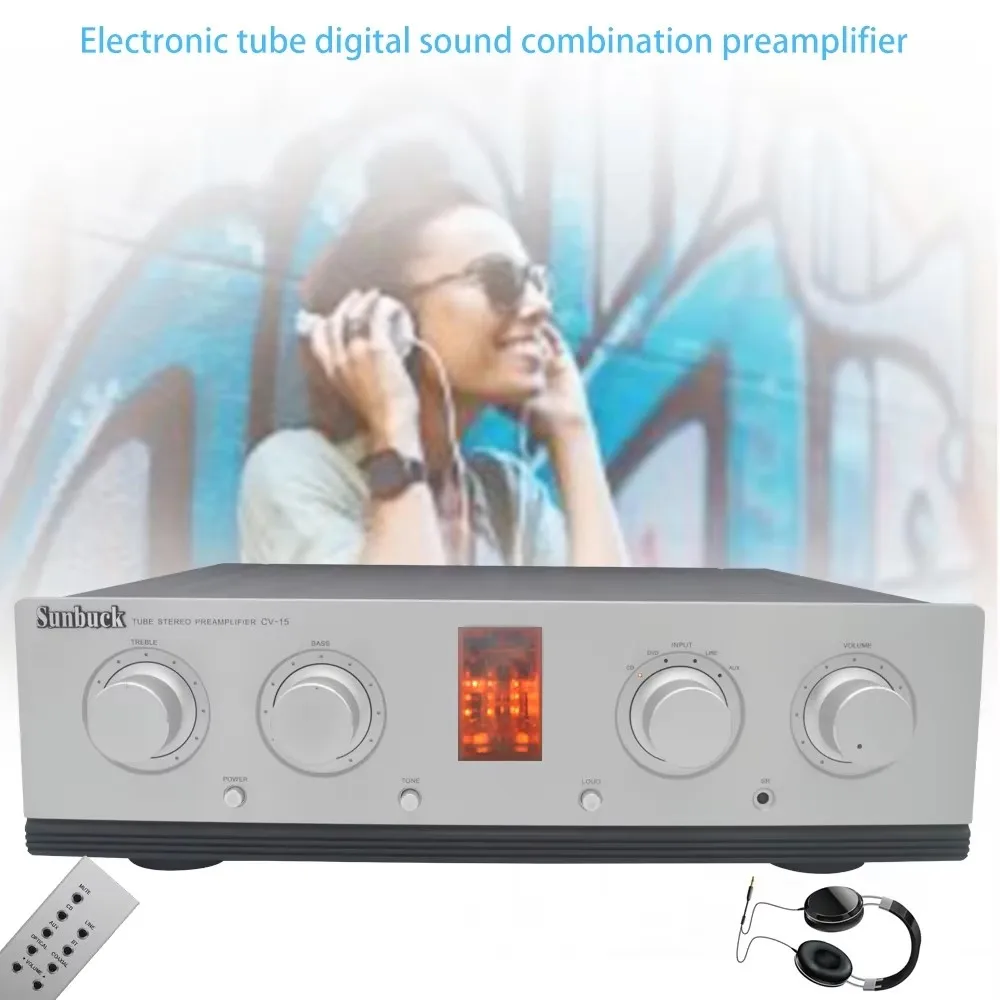 أنبوب Sunbuck والترانزستور الهجين 12AX7 12AU7 أنبوب المضخم أنبوب الصوت preamp HIFI مكبر كهربائي الصوت