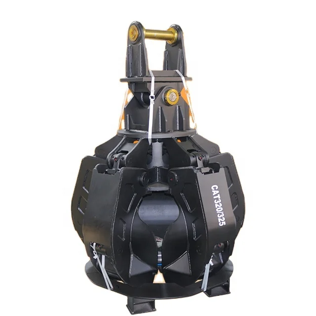 

Factory Price Orange Peel Grapple Excavator Scrap Bucket Grabber With Hydraulic Motor Engine & Pump Core Components Included