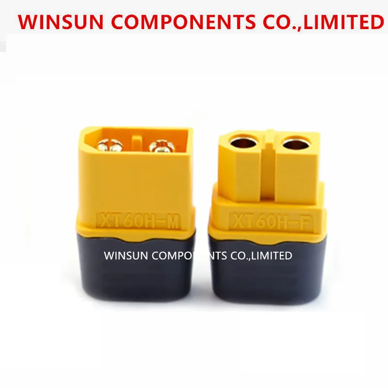 (5piece)100% New Imported Original  XT60H Plug with Sleeve Version 3.5mm Gold-Plated T Connector for RC Models XT60UH