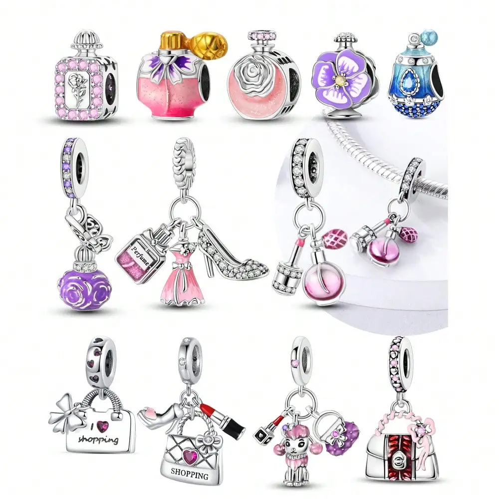 2025 offre spéciale breloques perle 925 en argent Sterling femmes carité sac à main ajustement Bracelet Bracelet collier bijoux à bricoler soi-même