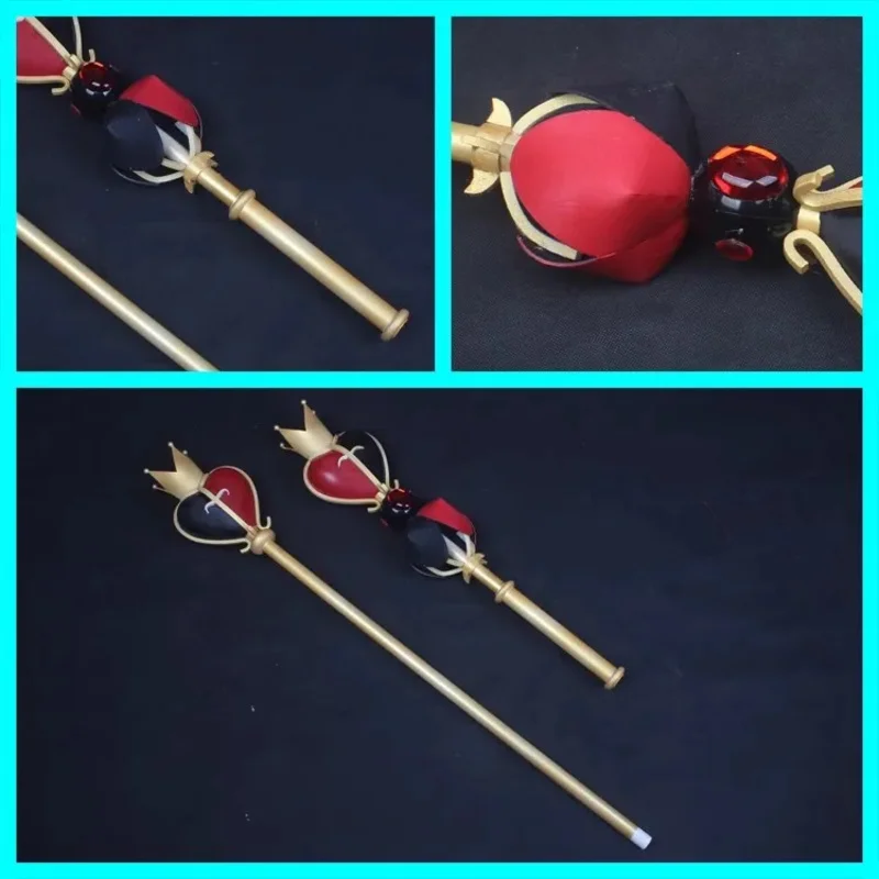 Аниме Riddle Rosehearts реквизит для сотрудников длиной 150 см, Хэллоуин, карнавальный костюм, реквизит, аксессуары, аксессуары для парика, корона