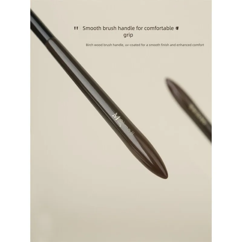 Mojie zero l18 foice delineador tamanho pequeno para pálpebras inferiores e sob a área dos olhos, pincel de sobrancelha com lâmina angular, pincel de maquiagem cangzhou