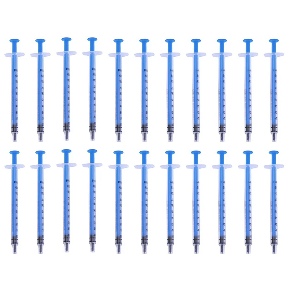 50PCS Dispensing Multiple Uses Measuring Tools for Scientific Labs 1ml Insulin syringe