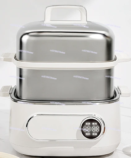 Steamer Electric steamer Multifunctional household three-layer cooking stew integrated pot Stainless steel small multi-layer