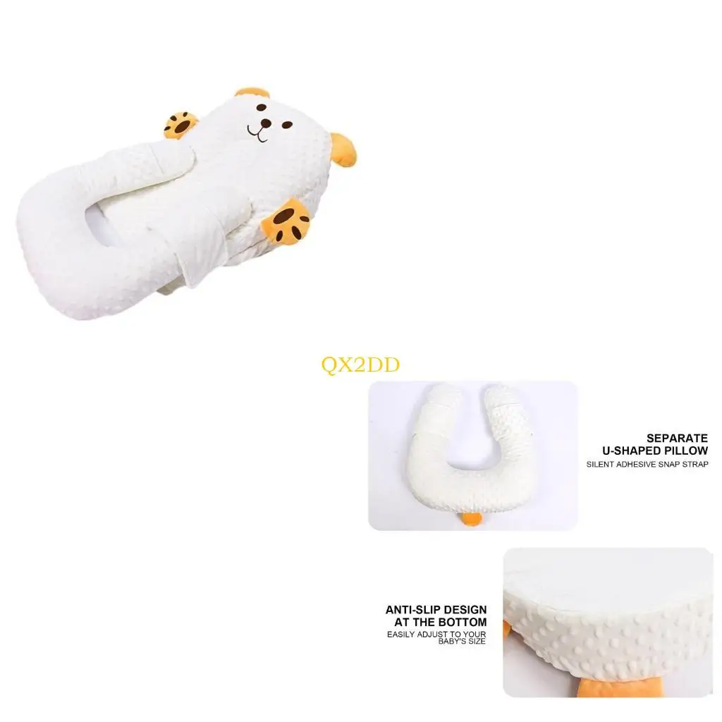 

Qx2d Bear Pattern Baby Pillow Bab