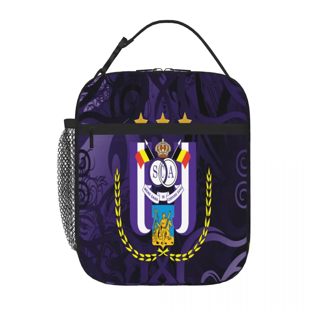 Hot Sale Rsc Anderlecht 7 Urban Street Camping Lunch Bag Business Commute Waterproof Lunch Bag