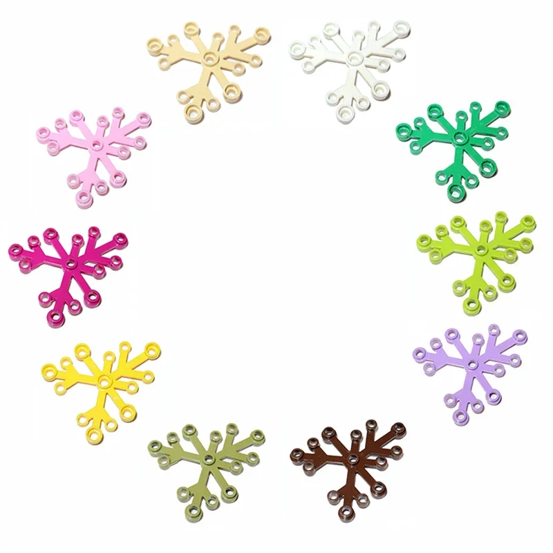 

Городская трава, аксессуары для цветов, MOC, растения, строительные кирпичи, листья растений 6x5 2417, листья растений 4x3 2423, листья, ветки, украшения