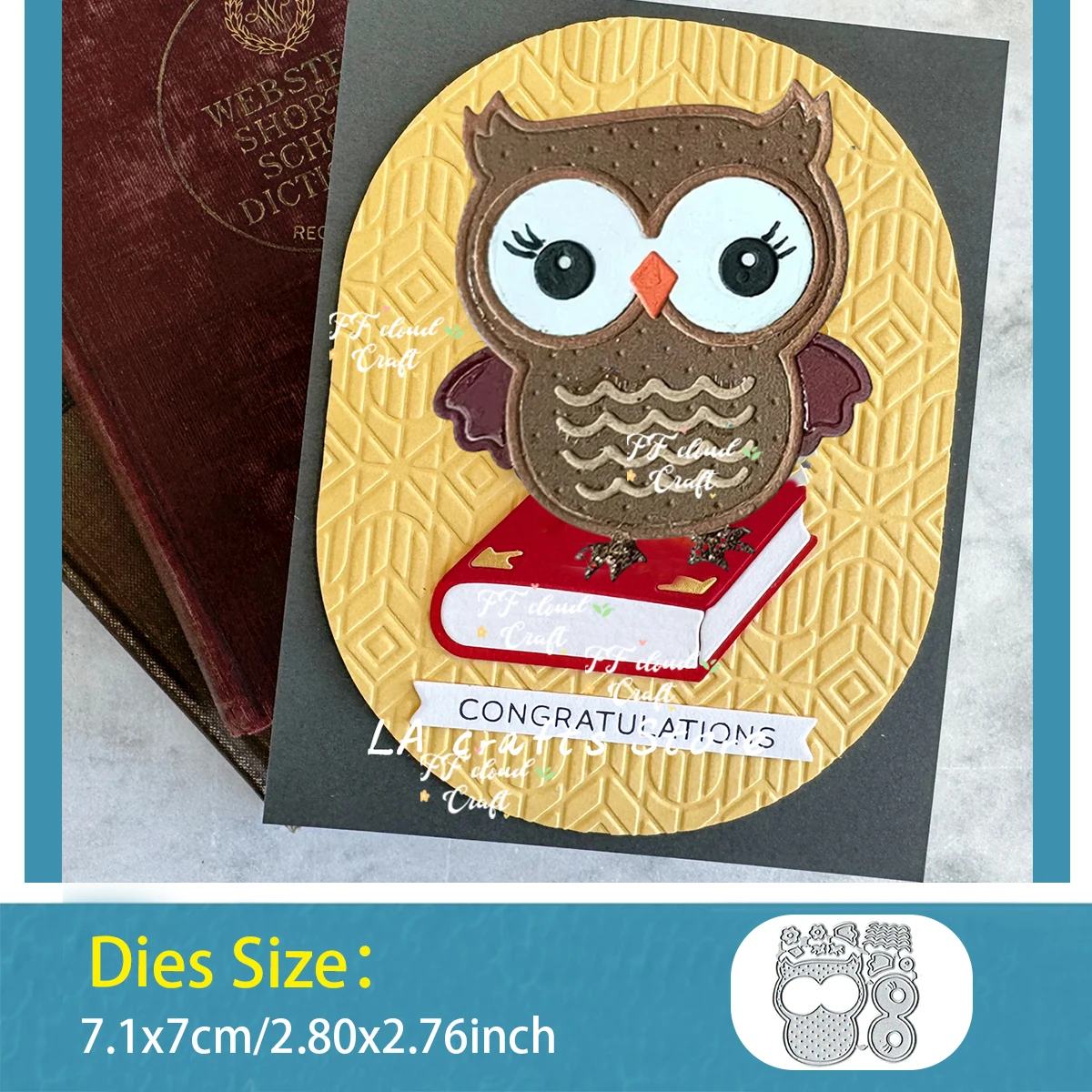 The Owl Metal Cutting Dies  Animal Frame DIY Educational Blade Punch Stencils Craft scrapbook Knife Mould 2024 New Arrivals