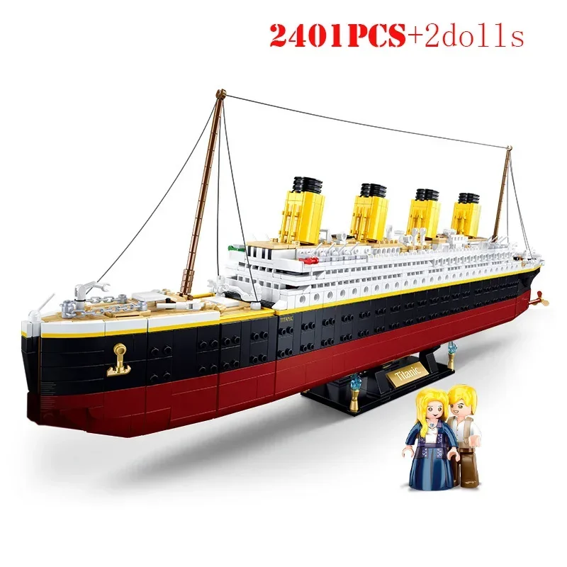 RMS Titanic Cruise Boat Ship Building Blocks Sets,10294 Compatible Bricks City Model Building Kits 3D Hobbies For Children Toys