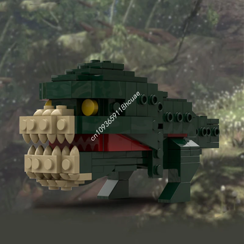 

194pcs MOC Deviljho Monster Hunter Brickheadz Model Building blocks idea creative Education Kids Brick toys Christmas gifts