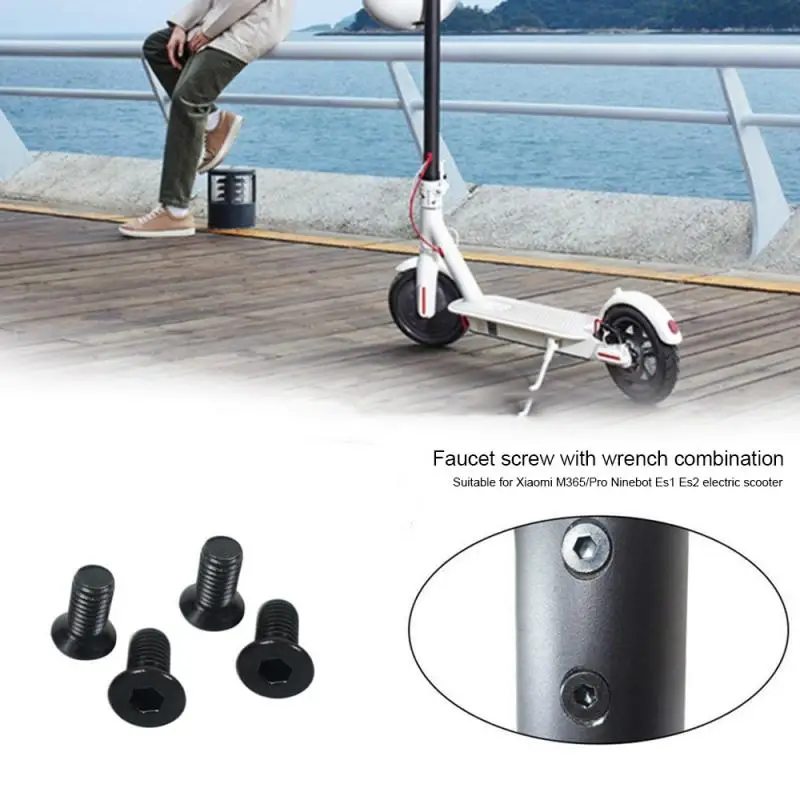 M365 전기 스쿠터 스케이트 보드 수리 부품, 네 코너 수도꼭지 나사 육각 핸들 M365 스쿠터 액세서리