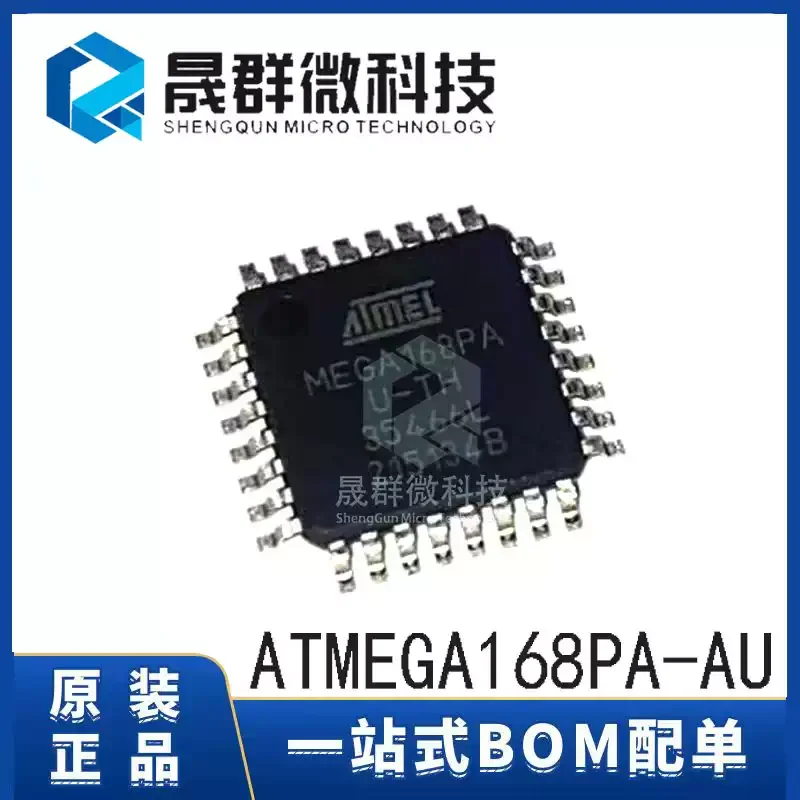 3-10pcs of brand new original ATMEGA168PA-AU MEGA168PA QFP-32 8-bit microcontroller chip IC